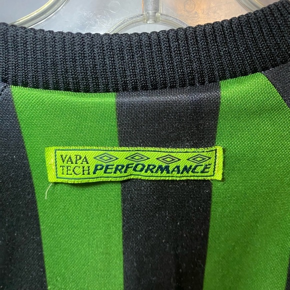 Rare vintage 1997-98 Manchester United Champions League UEFA sharp stripe goalie - Picture 5 of 13